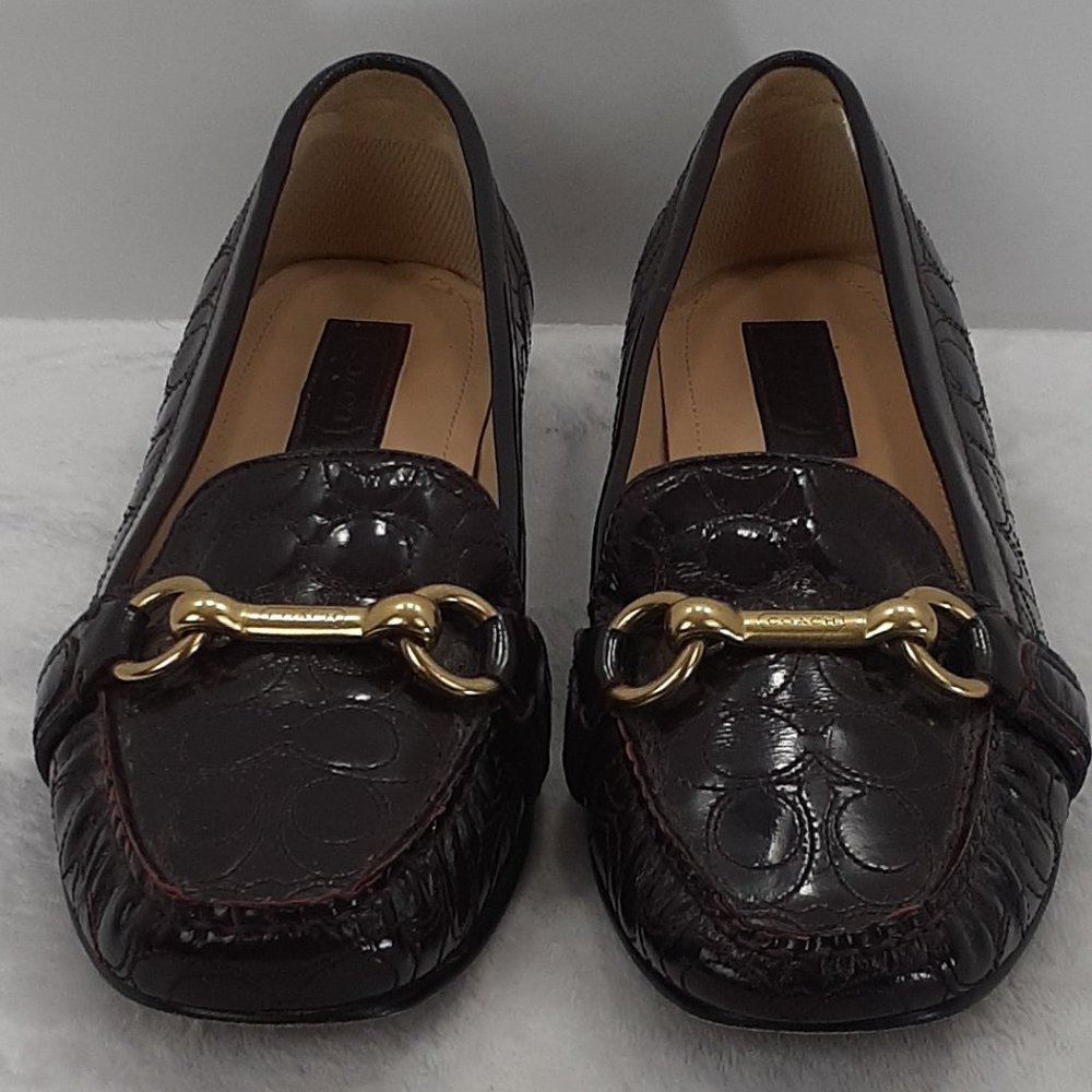 Coach Eve Patent Leather Loafer Shoes